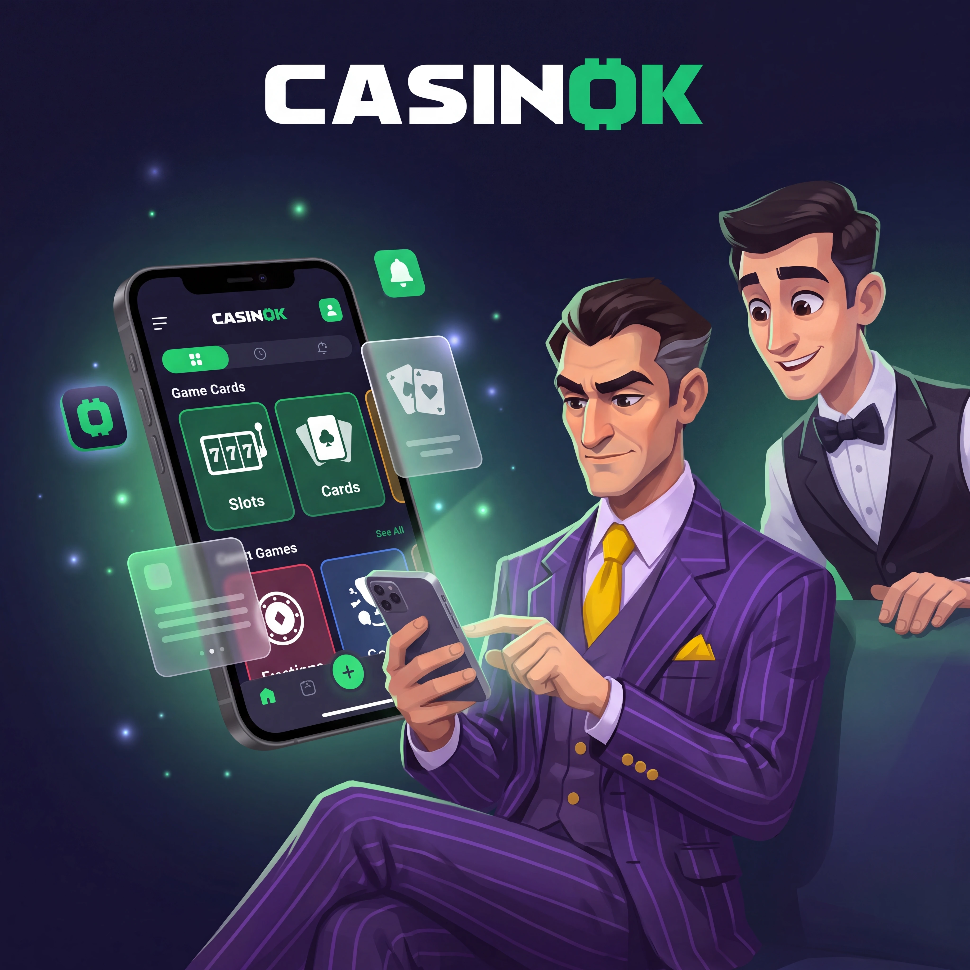 Casinok mobile casino on a phone